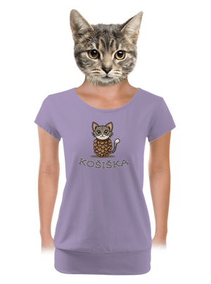 Košiška dámské tričko s lemem Lavender