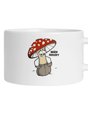 Mám houby hrnek makronka White