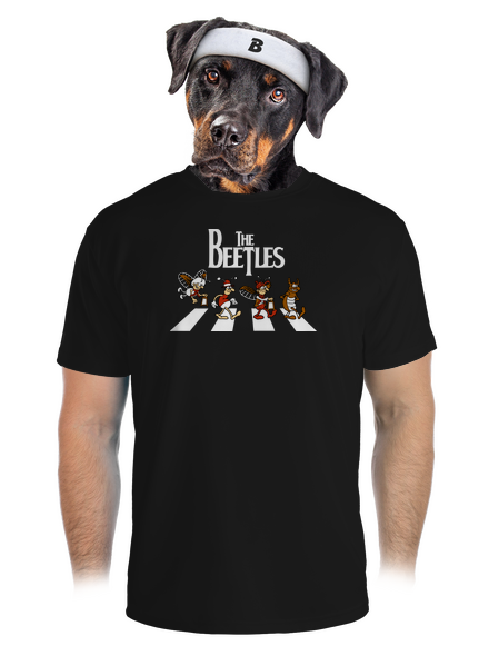 Beatles pánské sportovní tričko Black