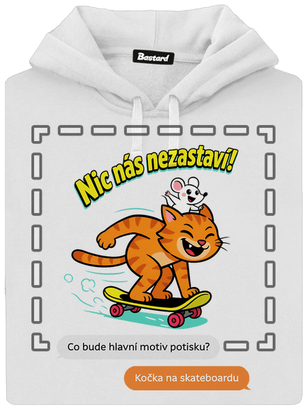 Vlastní AI obrázek dámská mikina klokanka White