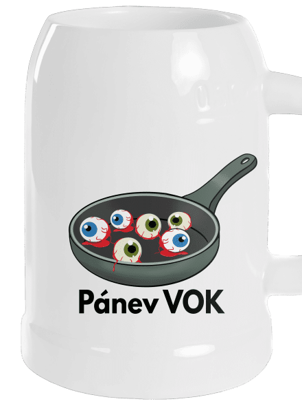 Pánev vok půllitr White