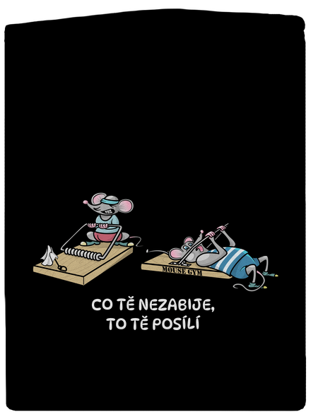 Co tě nezabije pánská mikina na zip Black
