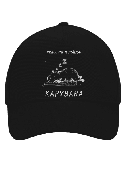 Pracovní morálka kšiltovka baseballka Black