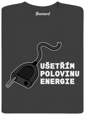 Ušetřím polovinu pánské dlouhý rukáv Dark Grey