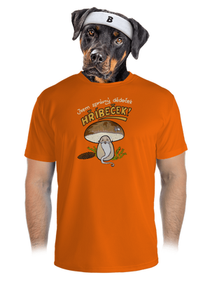 Babka a hříbeček pánské sportovní tričko Neon Orange