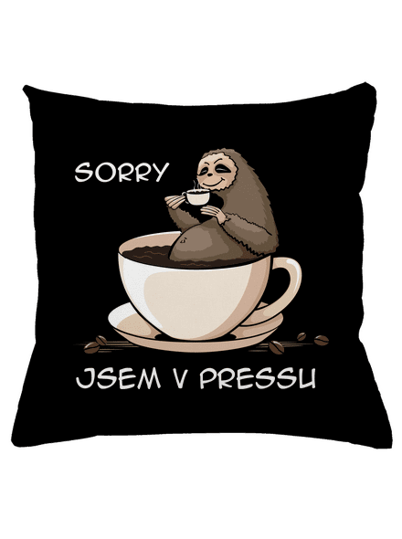 V pressu polštář Black