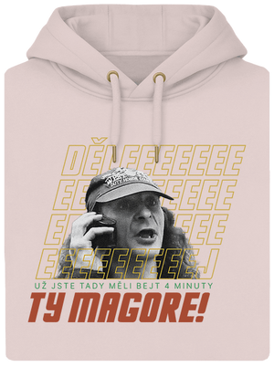 B18: Jiří Kára unisex mikina premium Rose Chalk