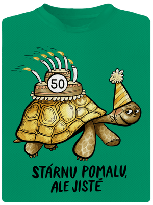 Stárnu pomalu dětské sportovní tričko Kelly Green Mal