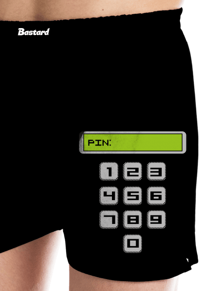 PIN pánské trenky Black