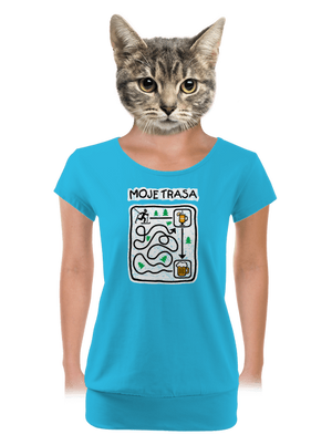 dámské tričko s lemem