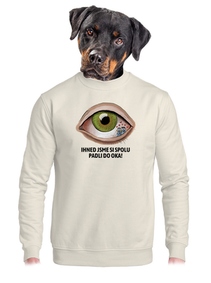 unisex mikina bez kapuce