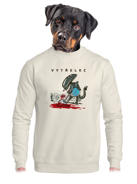 Vytřelec unisex mikina bez kapuce Off White