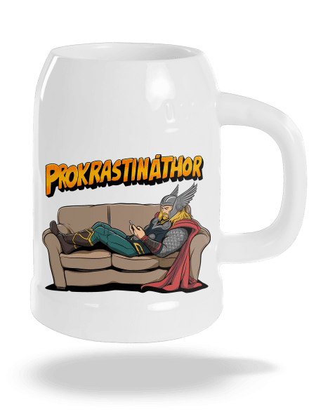 Prokrastináthor půllitr White