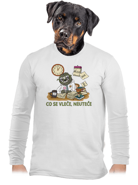 Co se vleče, neuteče pánské dlouhý rukáv White