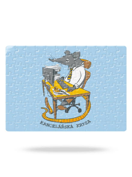 Kancelářská krysa puzzle White