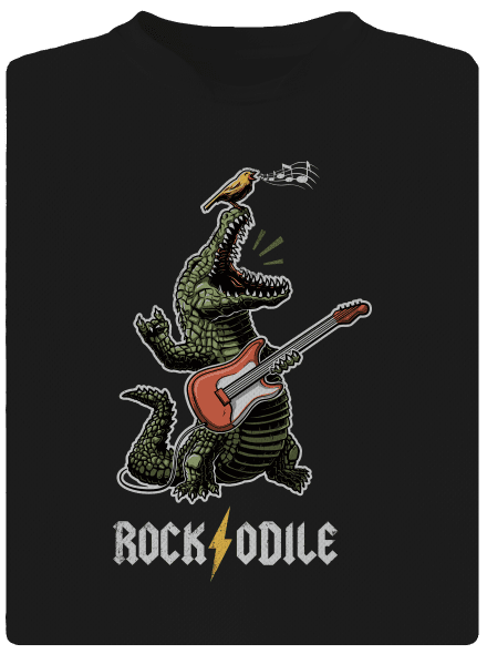 Rockodile pánské sportovní tričko Black