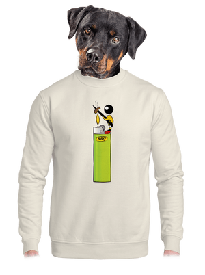 unisex mikina bez kapuce