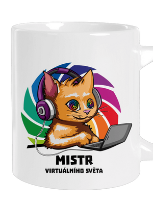 Mistr virtuálního světa velký hrnek White