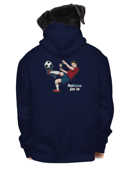 Natřeme jim to - Fotbal pánská mikina na zip Navy