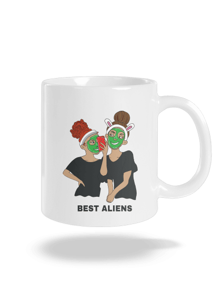 Best aliens klasický hrnek White