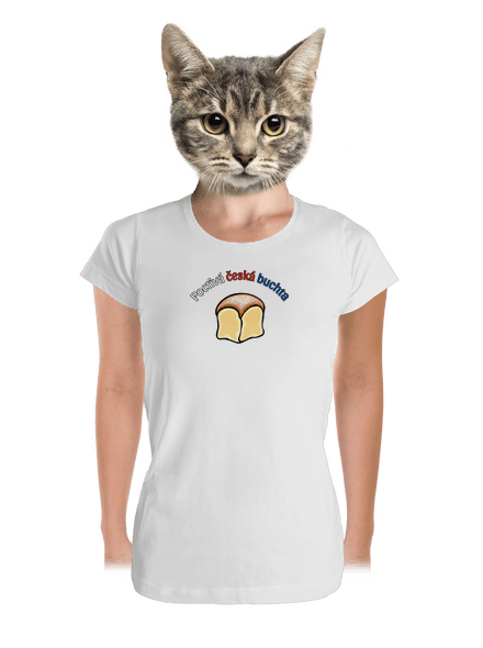 Poctivá buchta a klobása dámské tričko premium White