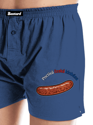 Poctivá buchta a klobása pánské trenky Blue