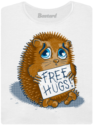 Objetí zdarma dámské tričko s lemem White