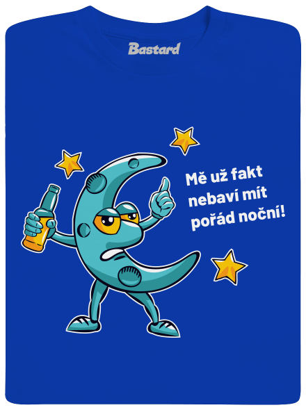 Pořád noční pánské dlouhý rukáv Royal Blue