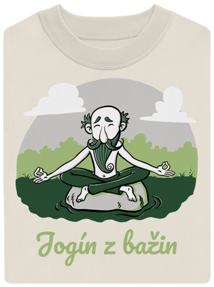 Jogín z bažin unisex mikina bez kapuce Off White