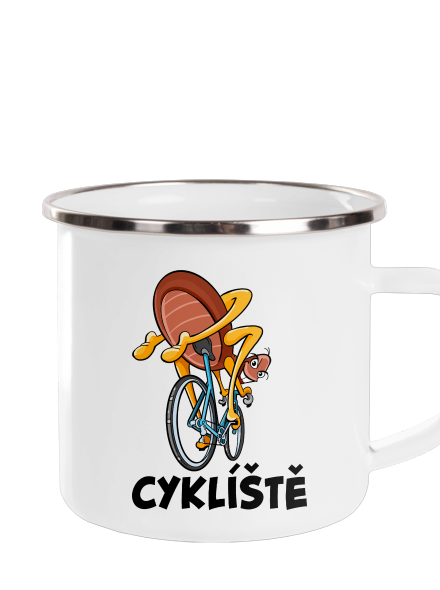 Cyklíště plecháček White
