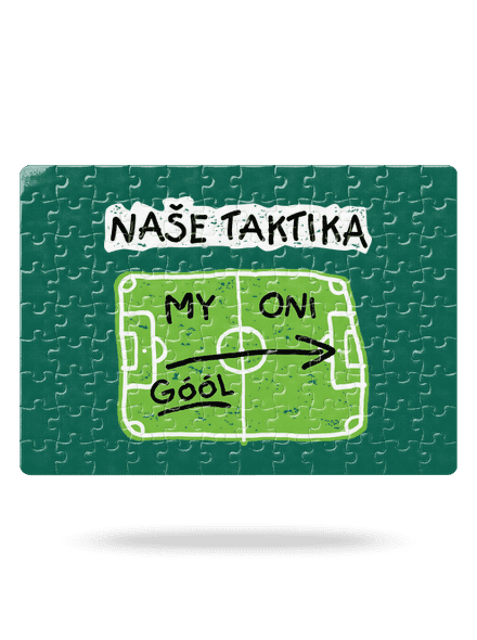 Naše fotbalová taktika puzzle White
