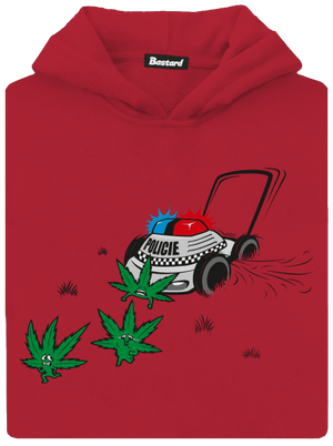 Ganja krize dětská mikina klokanka Fire Red