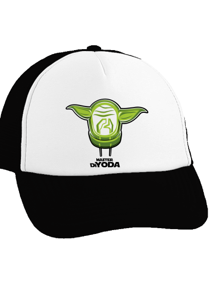 Mistr DiYoda kšiltovka truckerka Black cap