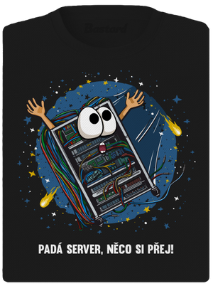 Padá server dámské sportovní tričko Black