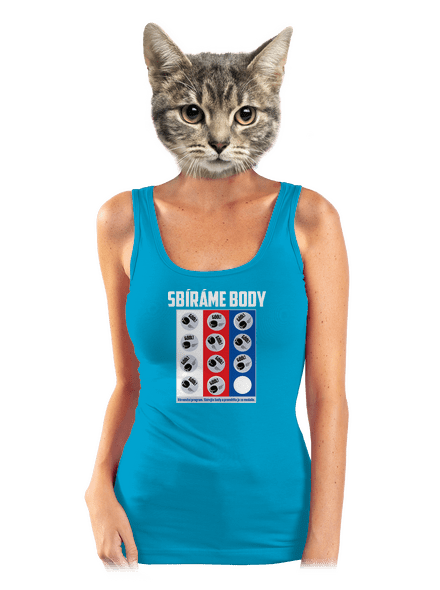 Sbíráme body - hokej dámské tílko klasické Blue Atol