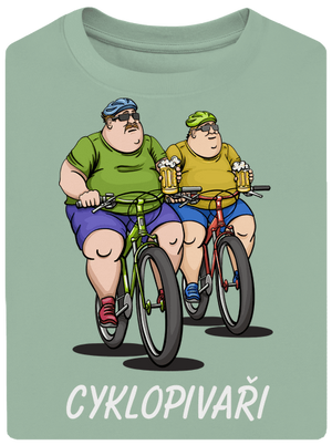 Cyklopivaři unisex tričko oversized Sage