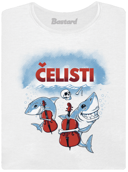 Čelisti dámské tričko s lemem White