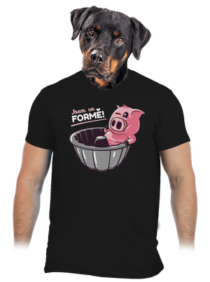 Ve formě pánské tričko Black