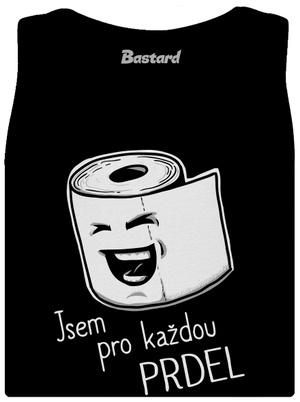 Prdel dámské tílko klasické Black