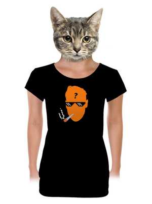 Thug life dámské tričko s lemem Black