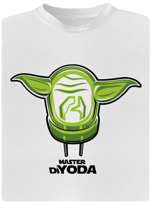 Mistr DiYoda pánské sportovní tričko White