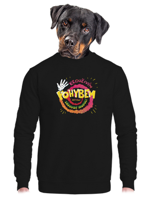 unisex mikina bez kapuce