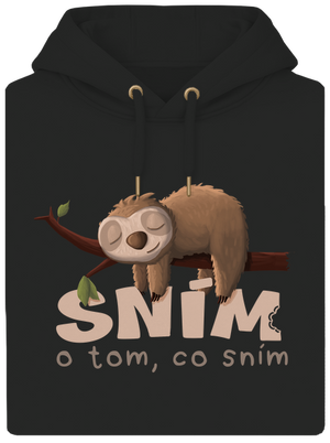 Sním o tom, co sním unisex mikina premium Dark Black