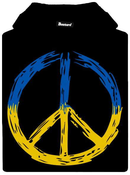 Ukrajina - Peace pánská mikina klokanka Black