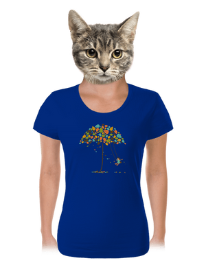 Radost z podzimu dámské tričko Royal Blue Mal