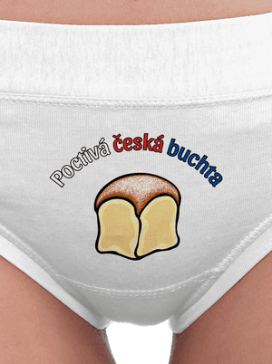 Poctivá buchta a klobása dámské kalhotky White
