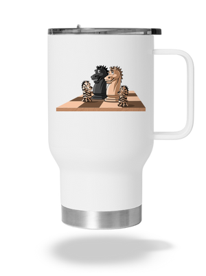 Šachová rodina termohrnek White