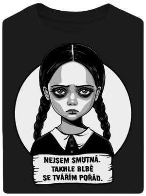 Nejsem smutná unisex tričko oversized Black