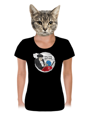 Český hokej dámské tričko Black