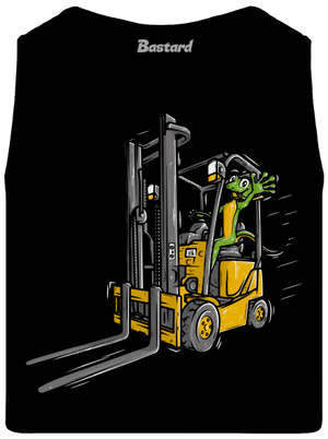 Ještěrka  pánské tílko Black